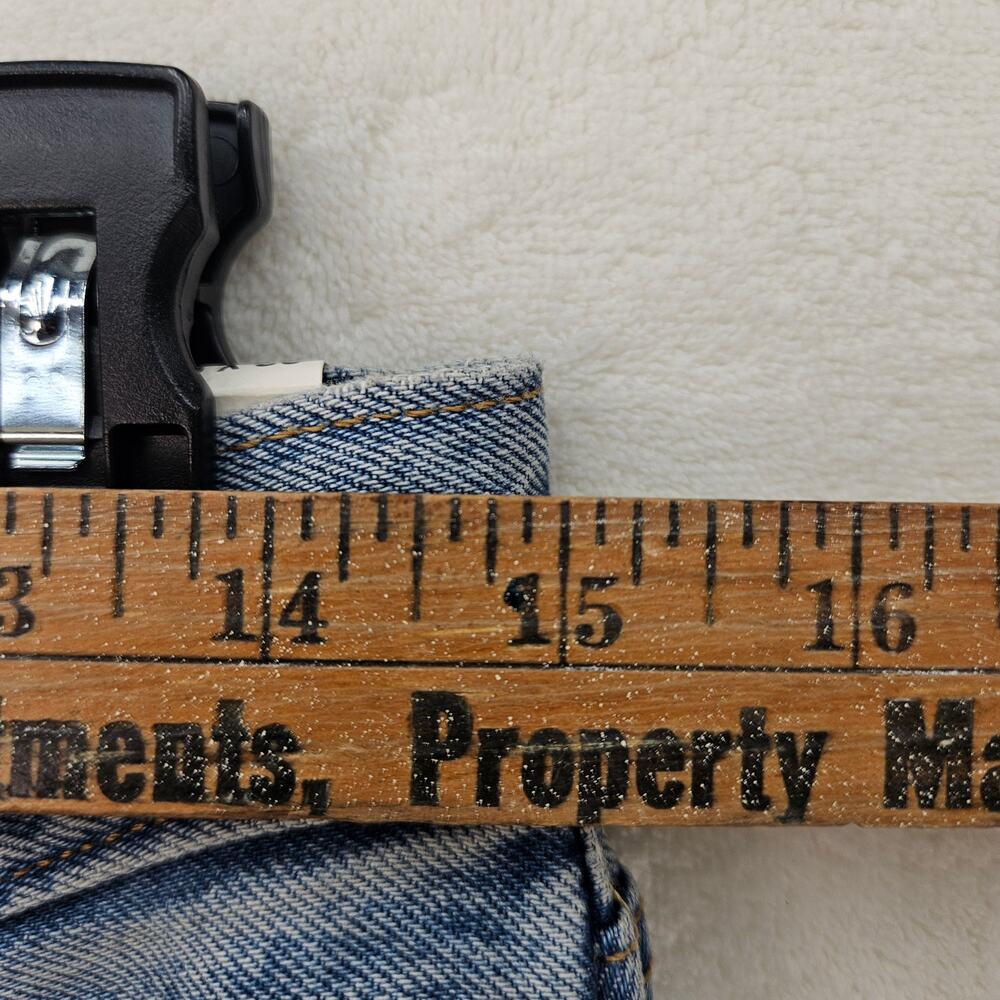 LEVI'S 501 X BEYONCE 90S STRAIGHT JEANS 28X30 WESTERN CRYSTAL NWT $150 - Picture 3 of 7